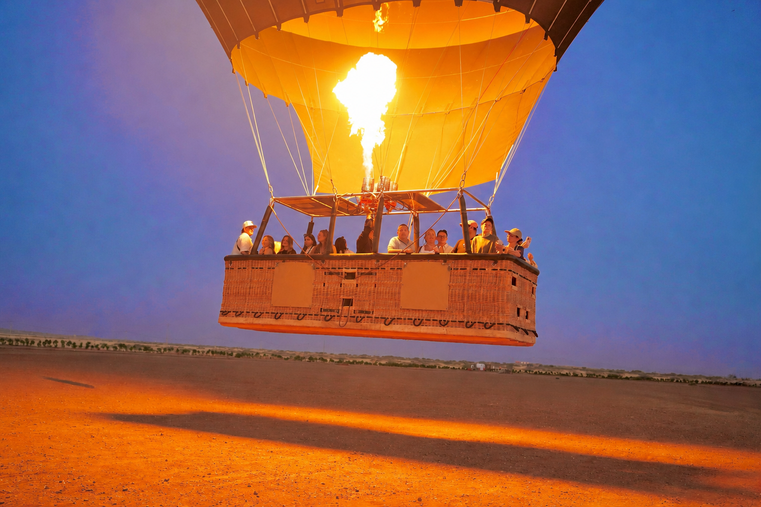 Classic hot air balloon flight over Marrakech and the Atlas Mountains